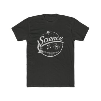Science Lover T-Shirt — Vintage Microscope & Planet Graphic